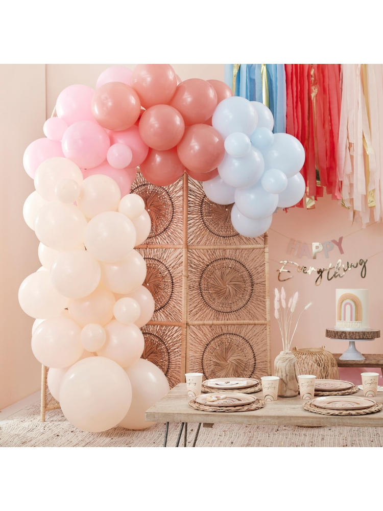 Ginger Ray HAP-100 Happy Everything Muted Pastels Ballonnenboog main product photo