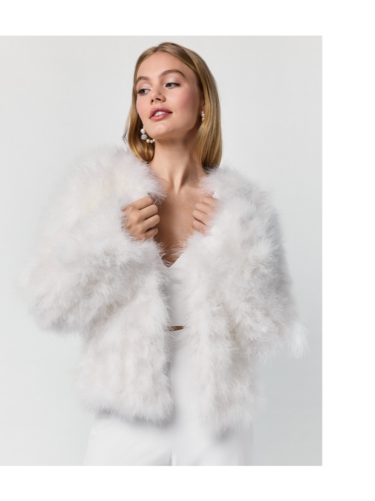 Poirier BOL-75052 Marabou jas main product photo