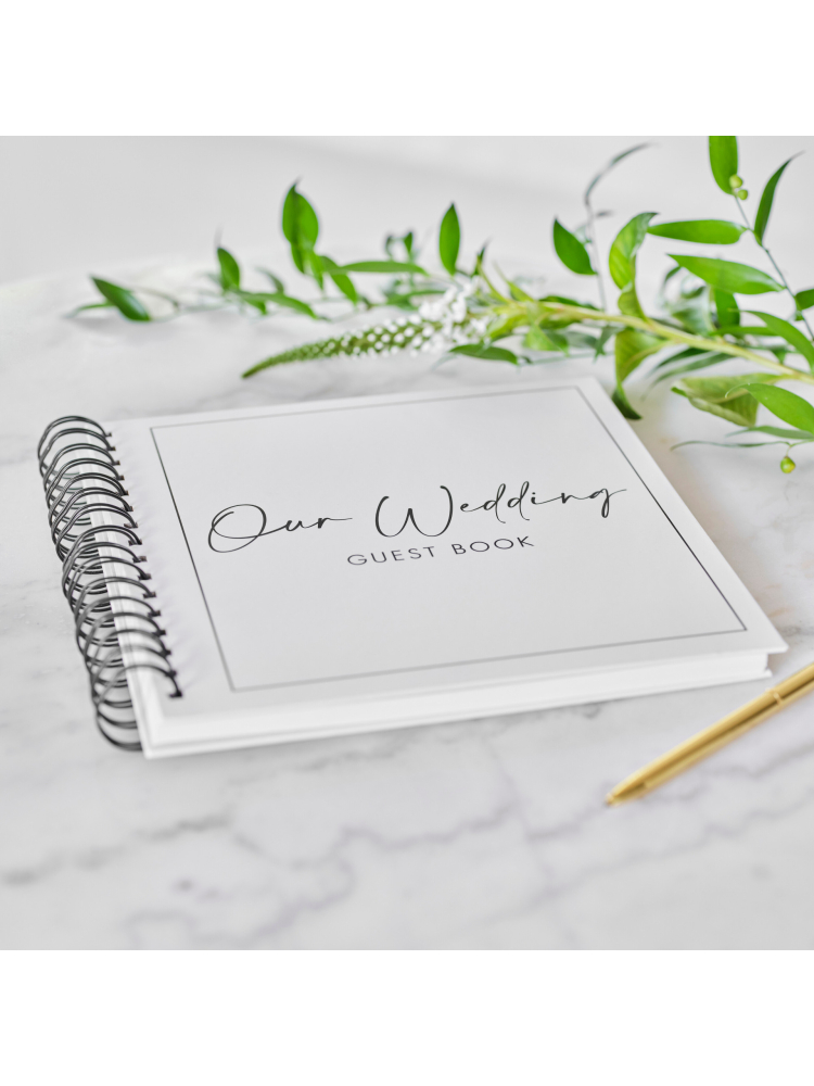 Ginger Ray BW-402 Wedding Guest Book main product photo