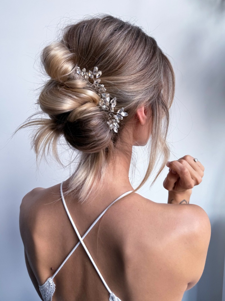 Sally Jane Bridal Esther Haarspelden Zilver main product photo
