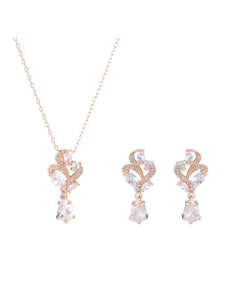 G. Westerleigh JS6445RG Bruidssieraden Set Rosegold main product photo