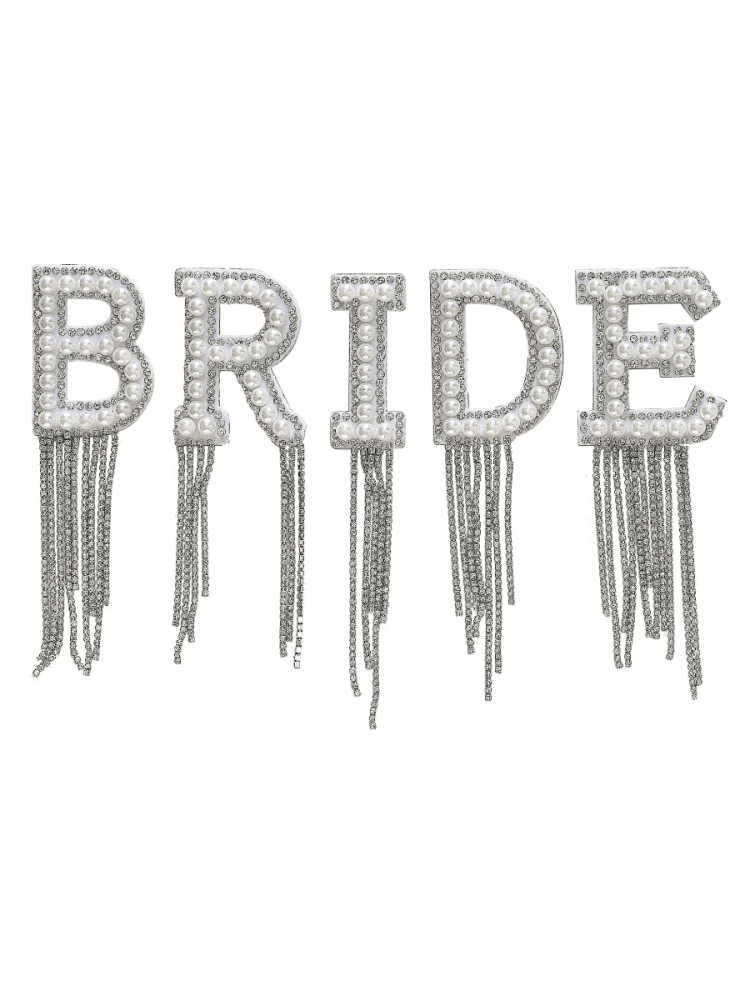 Ginger Ray HEN-144 Bride Strijkpatches Parels Diamantjes main product photo