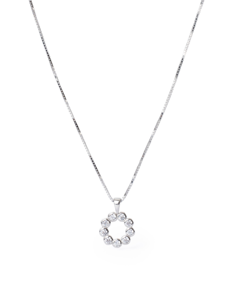 Abrazi Callie Ketting Zilver 42cm main product photo