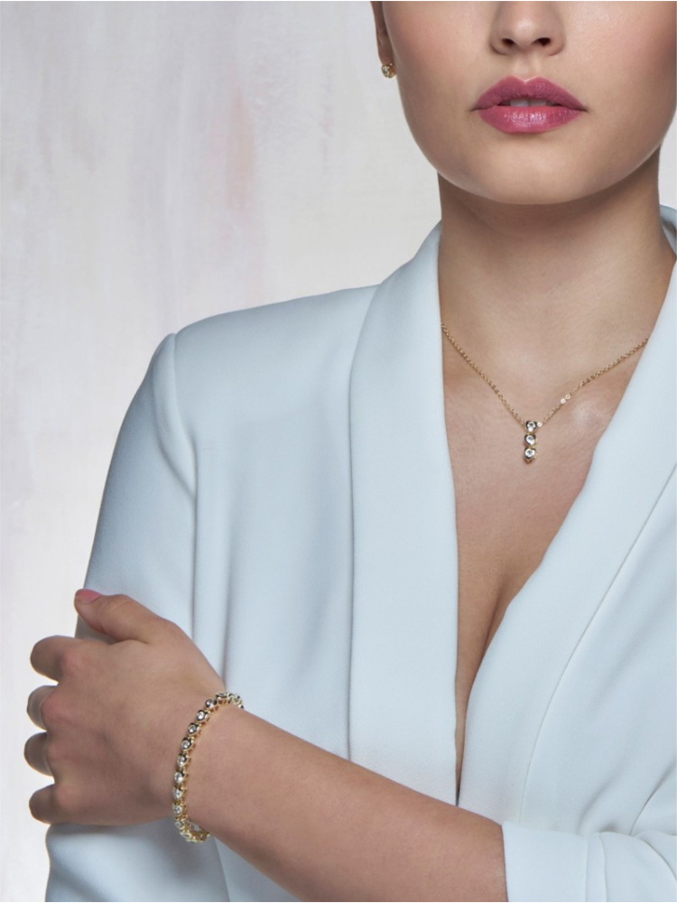 Poirier JS-002 Bruidssieraden Set Louise Goud main product photo