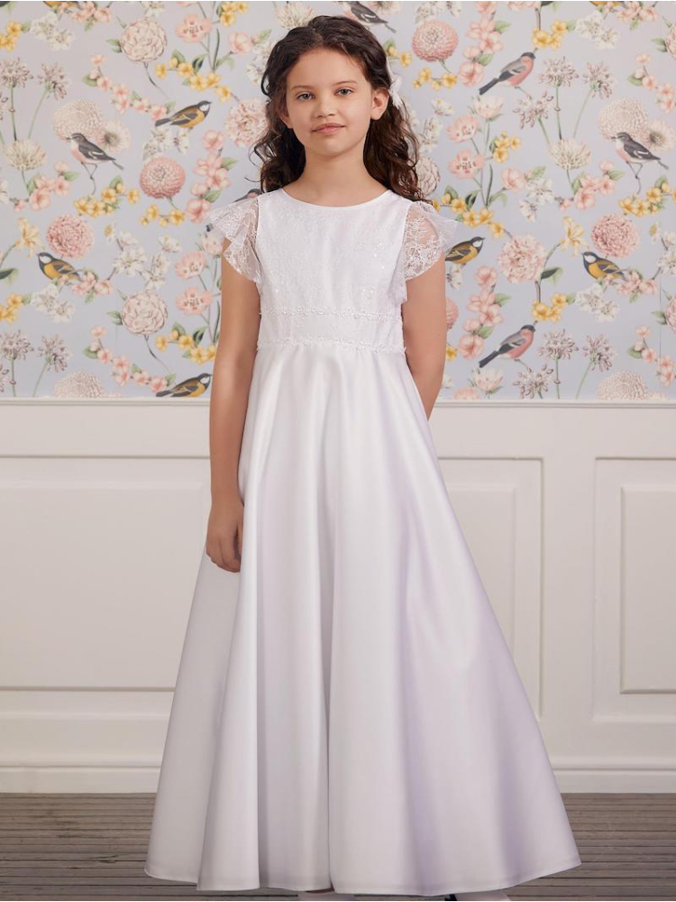 LILLY 08-1102-WH Communie Jurk main product photo