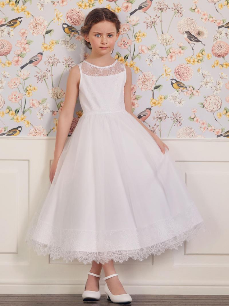 LILLY 08-1111-WH Communie Jurk main product photo