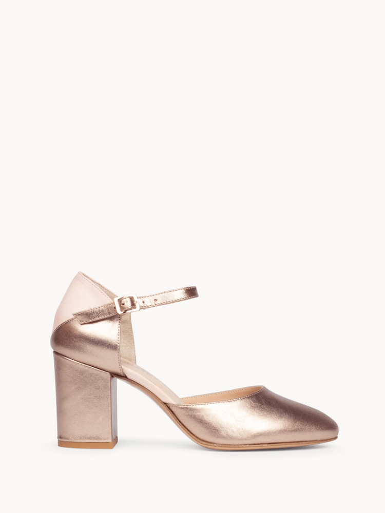 Content Freya Bruidsschoenen Shiny Rosé main product photo