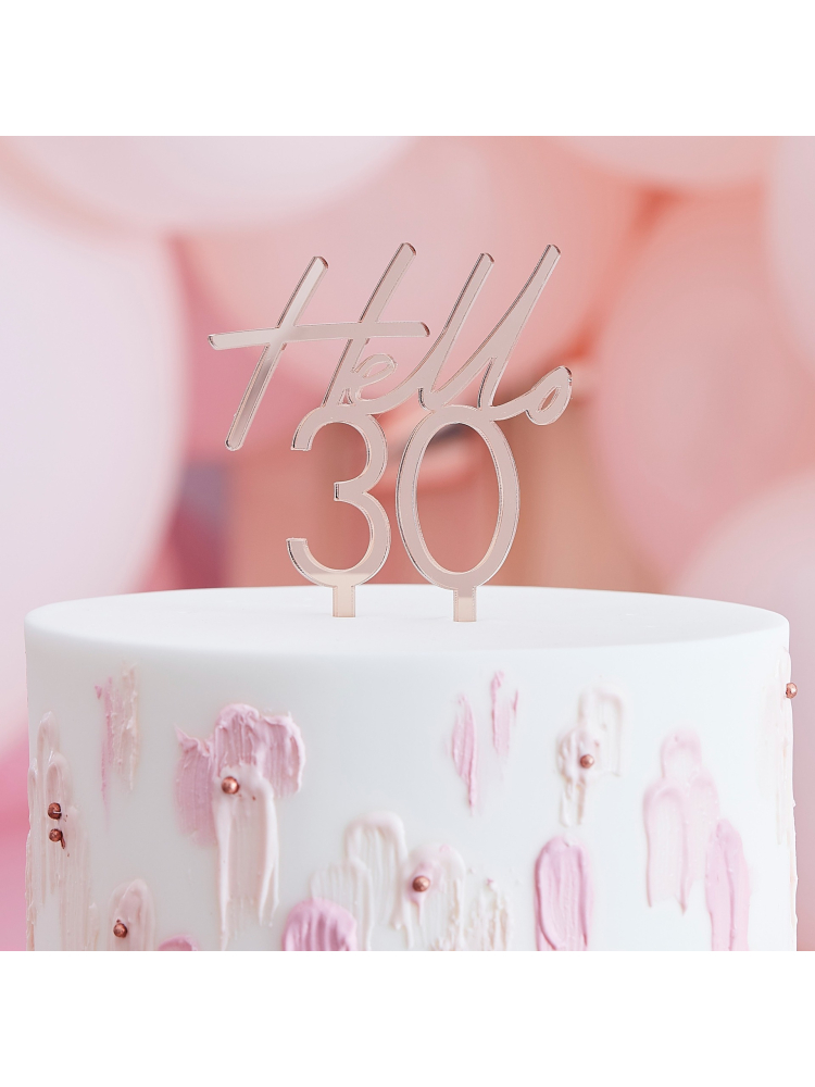 Ginger Ray 'Hello 30' Taarttopper main product photo