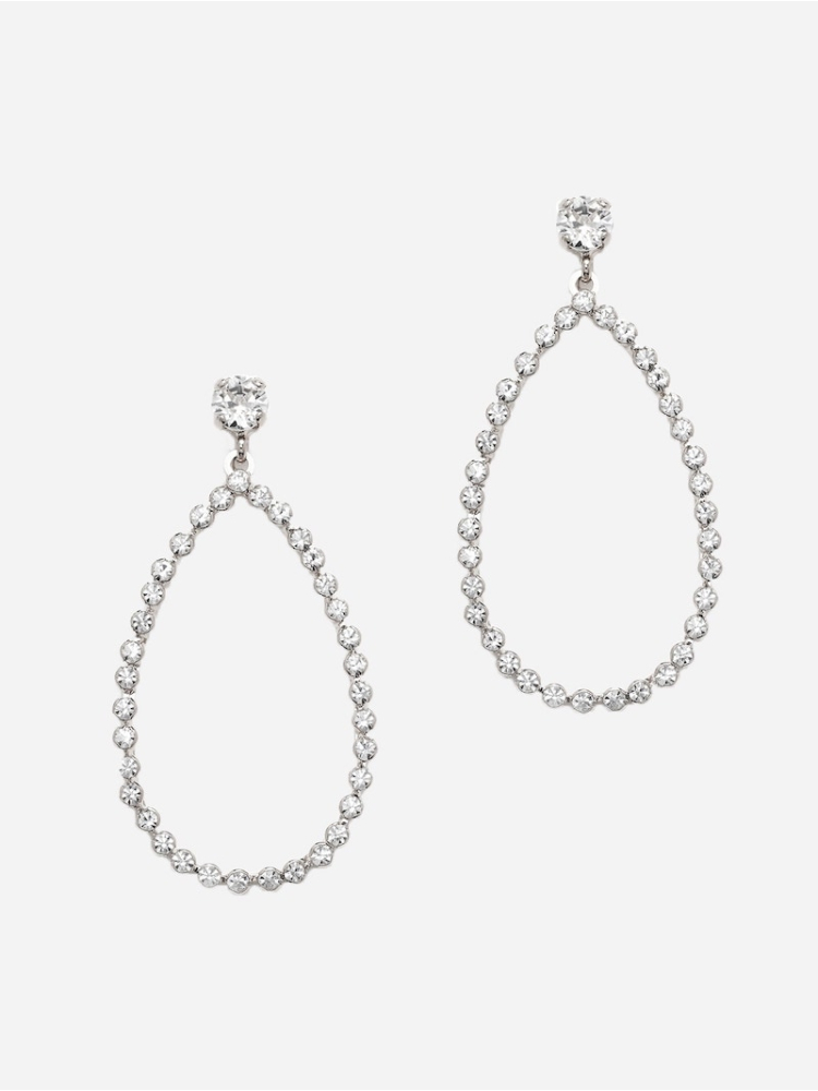 Abrazi Nina Swarovski Oorbellen Zilver main product photo
