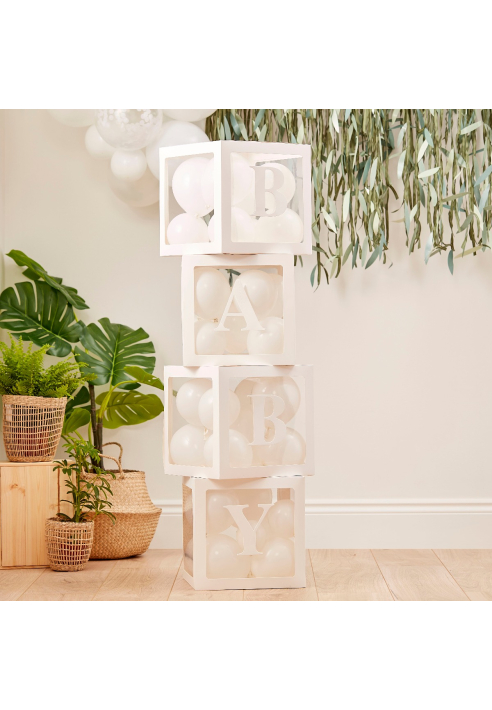 Ginger Ray BAB-113 Botanical Baby Baby Blokken ()