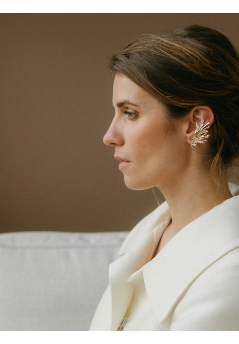 Lizeron Iris Oorbellen Goud