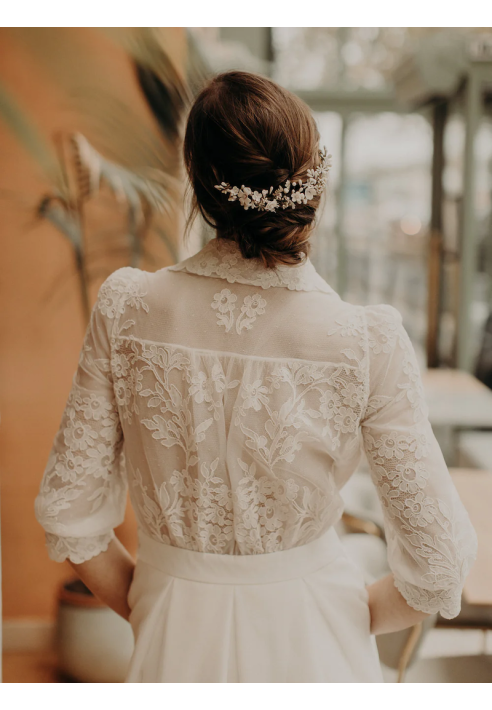 Lizeron Perrine Haarkam Wit ()