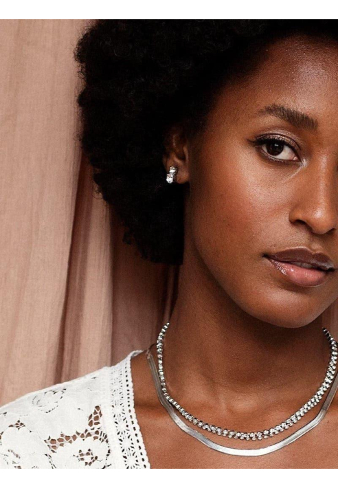 Abrazi Ava Double Oorbellen Rosé