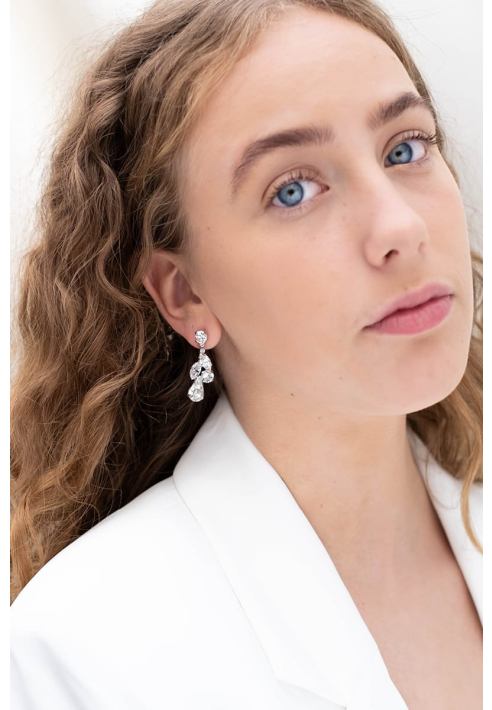 Abrazi Zoe Swarovski Oorbellen Zilver ()