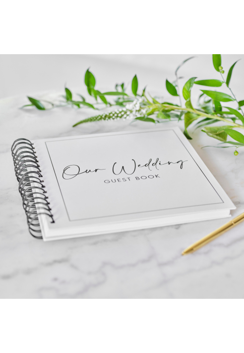 Ginger Ray BW-402 Wedding Guest Book ()