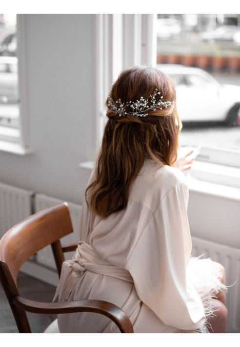 Abrazi Rory Haarband Zilver ()