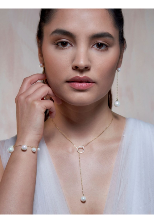 Poirier JS-005 Bruidssieraden Set Céline Goud ()