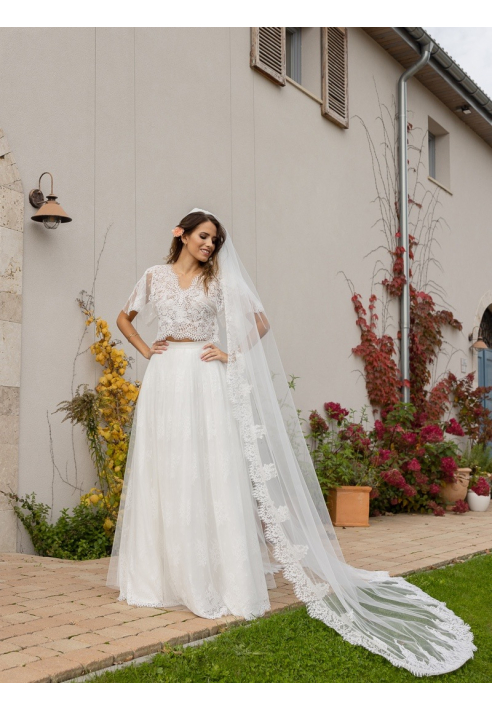 Novias Trudi sluier - 270 cm