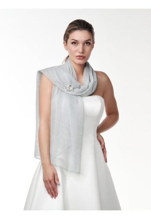 Poirier S143 Sjaal Zilver ()