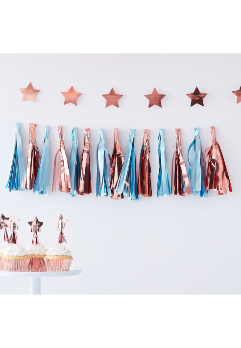 Ginger Ray TW-810 Twinkle Twinkle Blauwe Tasselslinger