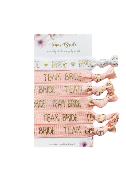 Armbanden Team Bruid (6 Stuks)