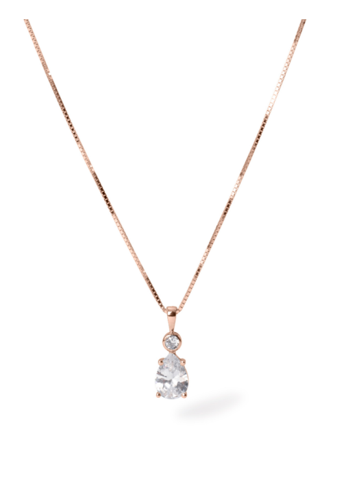 Abrazi Soraya Ketting Rose 42cm ()