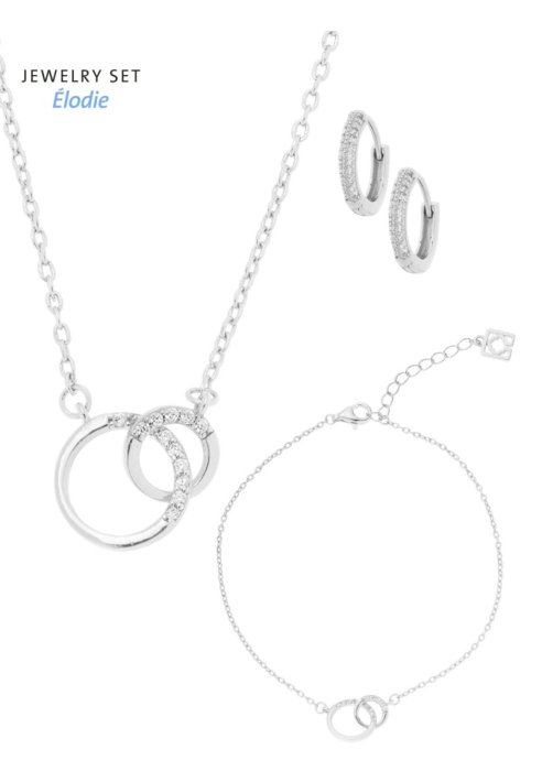 Poirier JS-001 Bruidssieraden Set Élodie Zilver