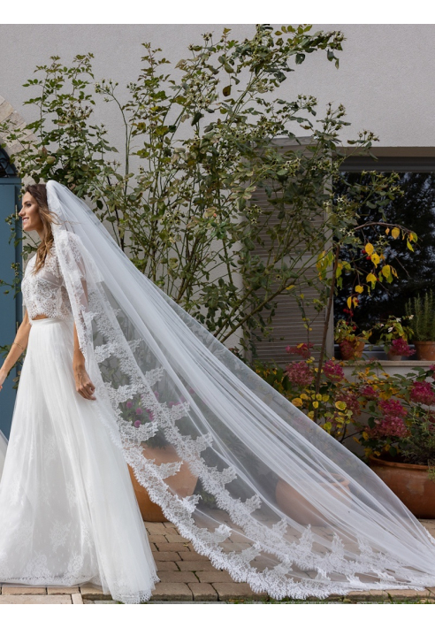 Novias Trudi sluier - 270 cm ()