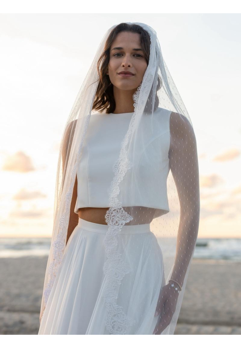 Novias Eulalia sluier - 270 cm ()