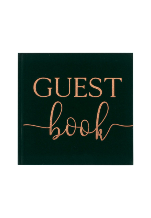 Ginger Ray BR-312 Botanical Wedding Velvet Gastenboek