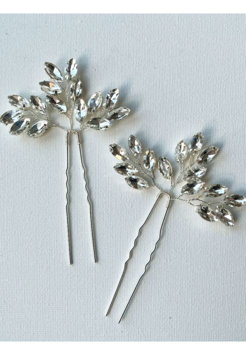 Sally Jane Bridal Esther Haarspelden Zilver