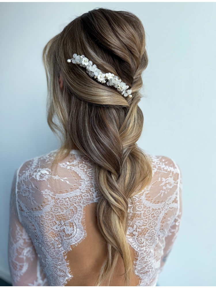 Sally Jane Bridal Celeste HaarKam Zilver main product photo