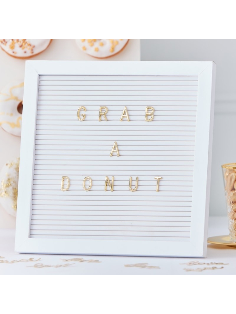 Ginger Ray GO-126 Gold Wedding Letterbord Gouden Letters main product photo