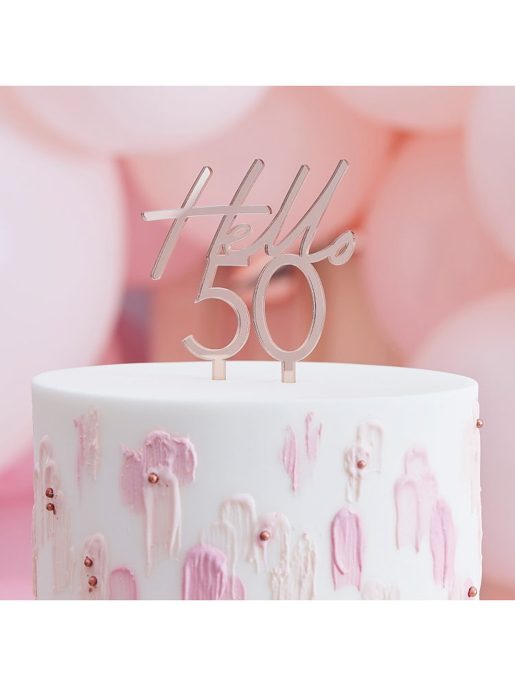 Ginger Ray 'Hello 50' Taarttopper main product photo