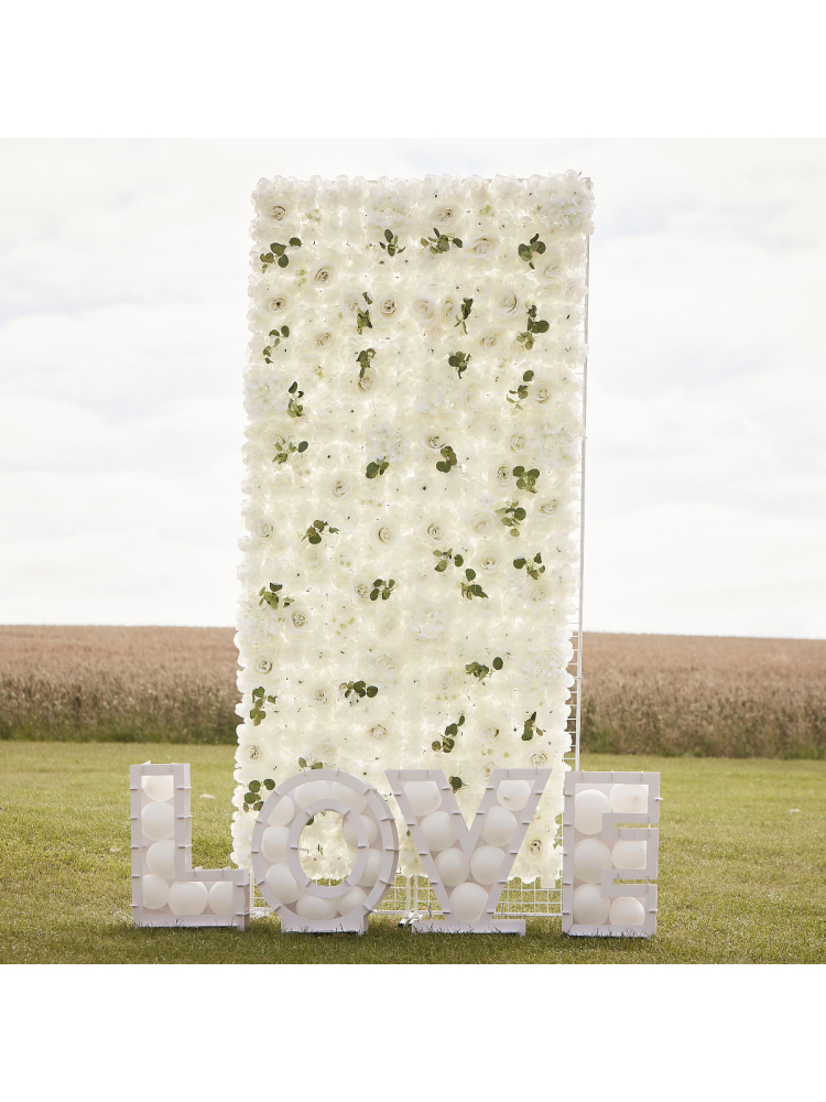 Ginger Ray PAMA-101 Witte Rozen Backdrop main product photo