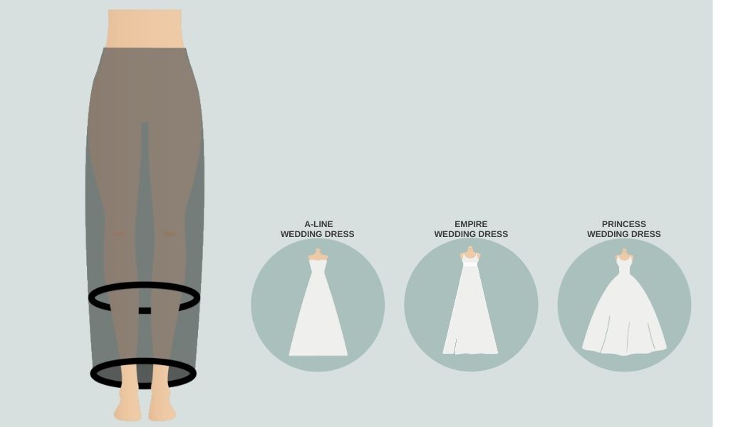 Petticoat twee hoepels voor trouwjurk